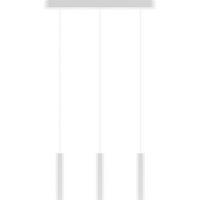 ZÁVĚSNÉ SVÍTIDLO, 52/3.4/150 cm  - bílá, Design, dřevo (52/3.4/150cm)