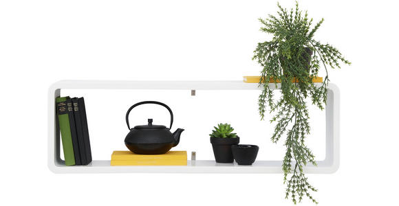 WANDBOARD in 80/25/17 cm Weiß  - Weiß, Basics, Holzwerkstoff (80/25/17cm) - Xora