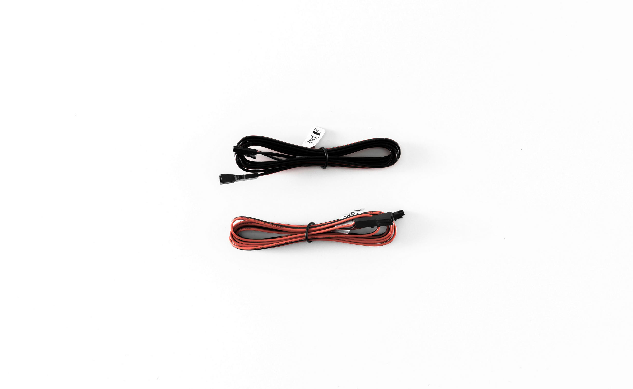 VERLÄNGERUNGSKABEL-SET   - Rot/Schwarz, Design, Kunststoff/Metall (180cm) - Livetastic