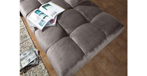 ECKSOFA Grau Flachgewebe  - Schwarz/Grau, MODERN, Kunststoff/Textil (235/275cm) - Landscape