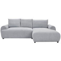 ECKSOFA  in Webstoff Grau  265/175 cm  - Schwarz/Grau, MODERN, Kunststoff/Textil (265/175cm) - Carryhome