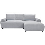 ECKSOFA  in Webstoff Grau  265/175 cm  - Schwarz/Grau, MODERN, Kunststoff/Textil (265/175cm) - Carryhome