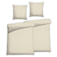 BETTWÄSCHE 4-teilig Satin 135/200 cm  - Alabasterfarben, Basics, Textil (135/200cm) - Florella