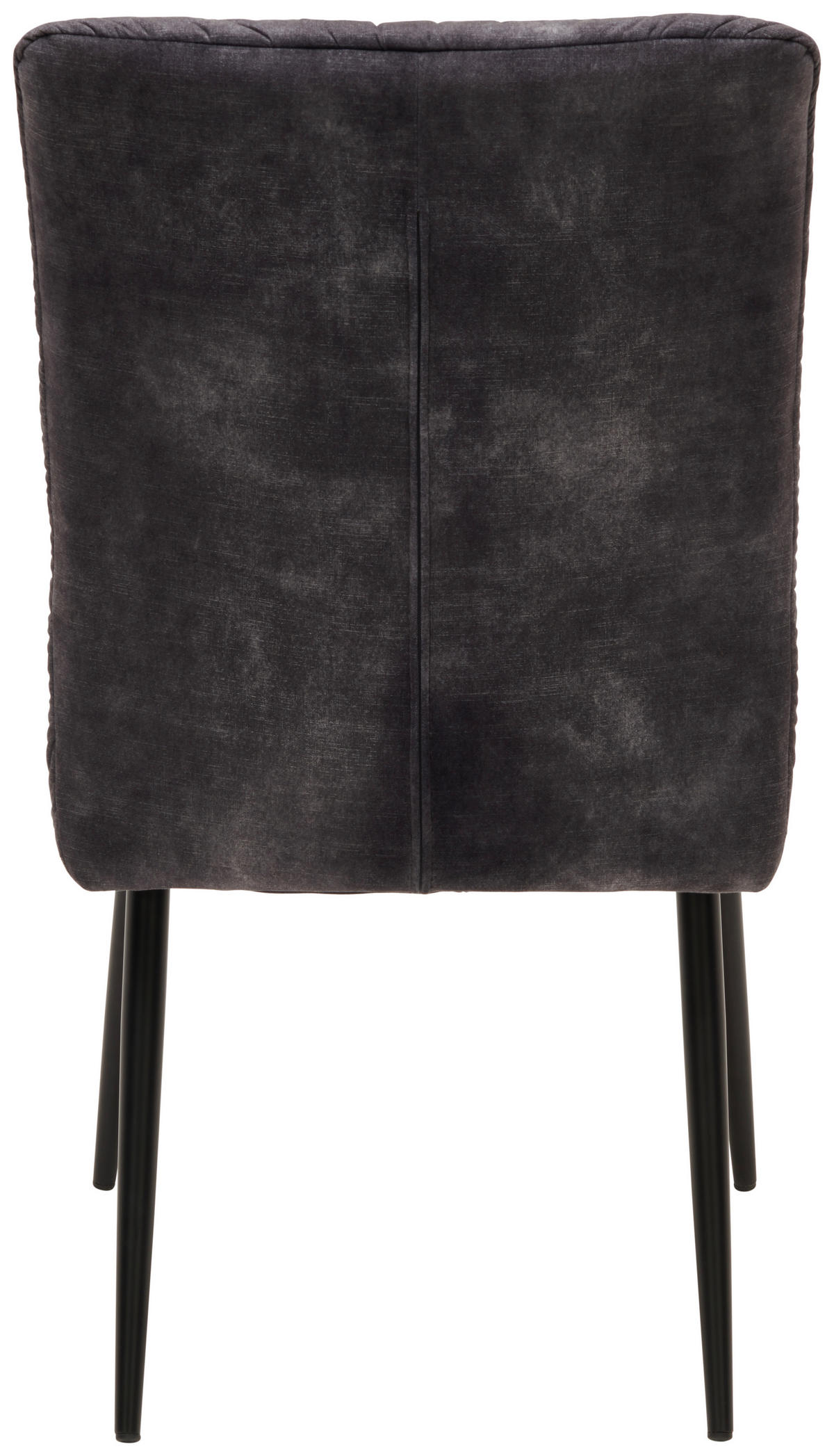 STUHL  in Eisen Samt Metall, Textil  - Schwarz, MODERN, Textil/Metall (48/91/62.5cm) - Livetastic