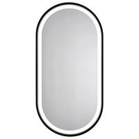 BADEZIMMERSPIEGEL 50/100/4 cm  - Schwarz, MODERN, Glas/Metall (50/100/4cm) - MID.YOU