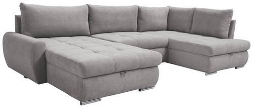 ECKSOFA Fango Velours  - Chromfarben/Fango, Design, Kunststoff/Textil (174/322/173cm) - Livetastic