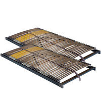 LATTENROSTSET 200/200 cm  - Anthrazit/Gelb, Basics, Holz/Kunststoff (200/200cm) - Novel