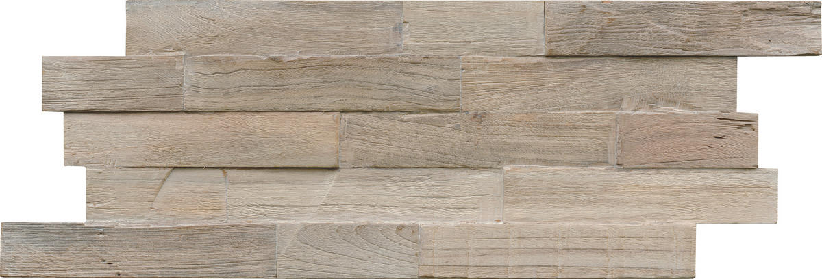 WANDVERKLEIDUNG Teakholz  - Hellbraun, Basics, Holz (50/20/2cm)