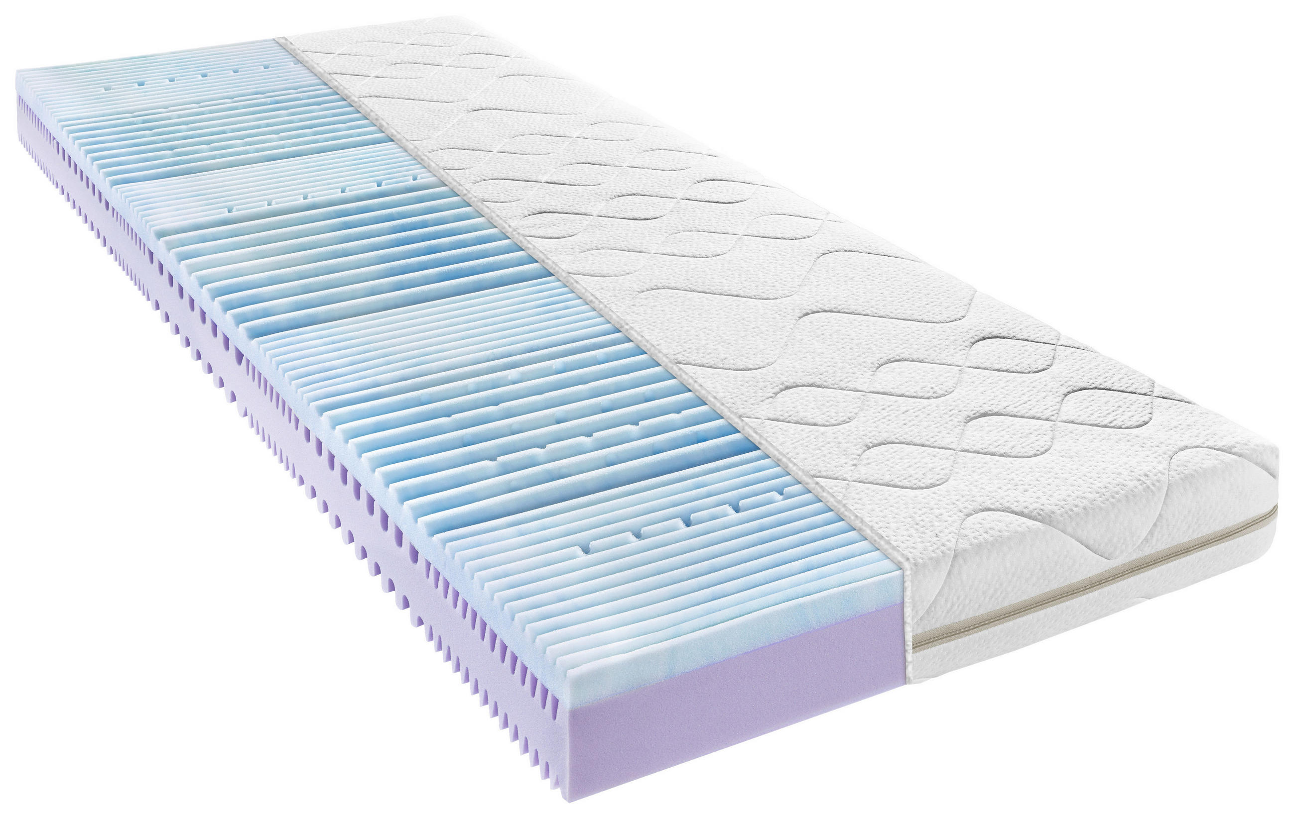 JUGENDMATRATZE 90/200 cm, Höhe ca. 16 cm  - Weiß, Basics, Textil (90/200cm) - Sleeptex