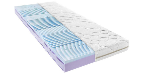 JUGENDMATRATZE 90/200 cm, Höhe ca.: 16 cm, H1 + H2 = weich + mittel, 7-Zonen - Weiß, Basics, Textil (90/200cm) - Sleeptex