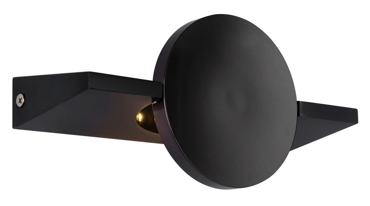 LED-WANDLEUCHTE Jasper 10/20 cm  - Schwarz, Design, Metall (10/20cm) - Globo