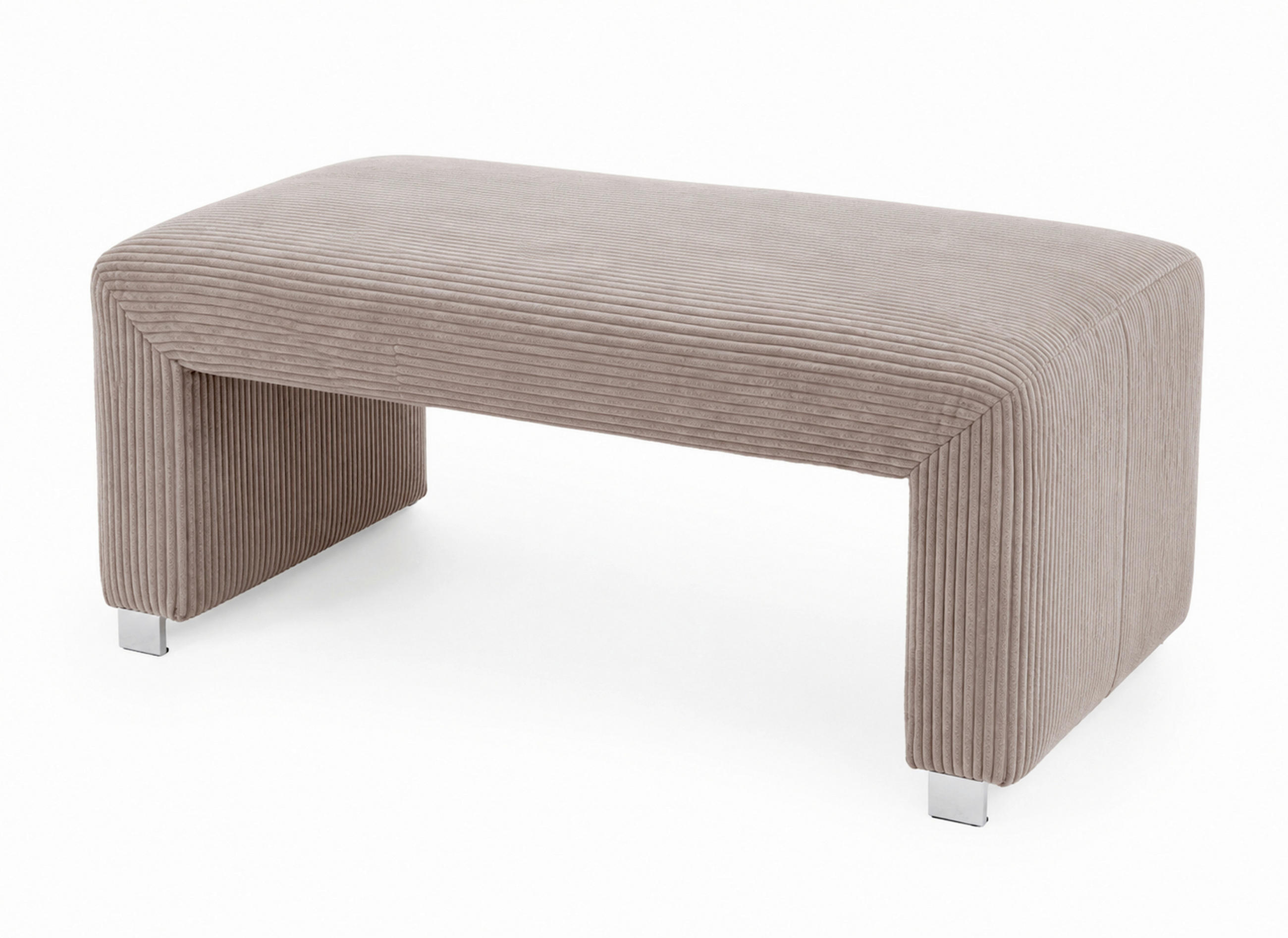 KLUPA  svijetlo smeđa, cappuccino  drvo, tekstil, drvni materijal      - srebrne boje/svijetlo smeđa, Moderno, drvni materijal/drvo (100/50/53cm) - Livetastic