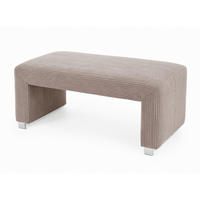 KLUPA  svijetlo smeđa, cappuccino  drvo, tekstil, drvni materijal      - srebrne boje/svijetlo smeđa, Moderno, drvni materijal/drvo (100/50/53cm) - Livetastic
