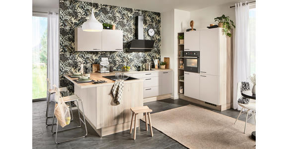 ECKKÜCHE  in Hellbraun, Kaschmir  - Hellbraun/Kaschmir, Design, Holzwerkstoff/Metall (192/280/150cm) - Xora