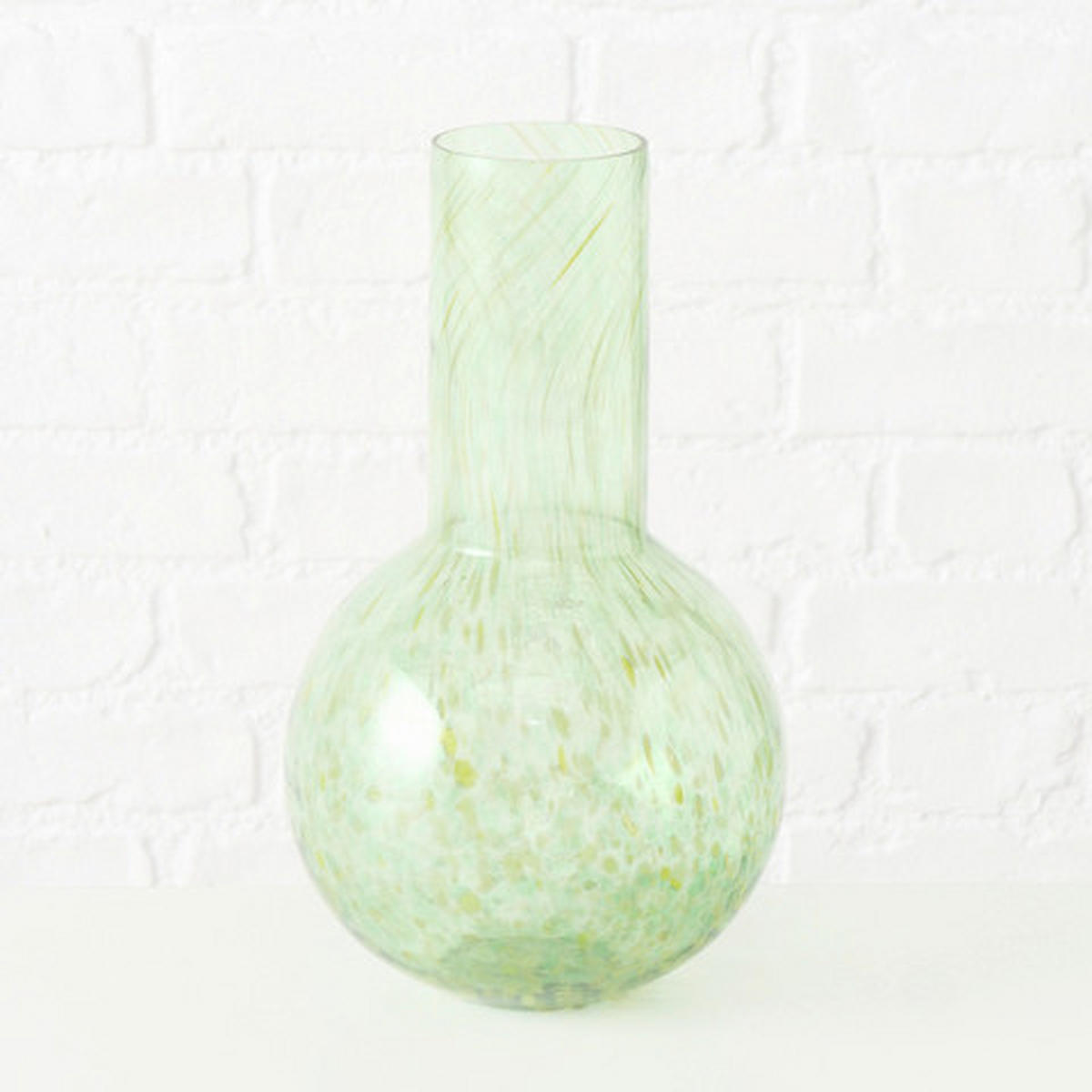 VASE 31,5 cm  - Hellgrün, Basics, Glas (18/31,5cm) - Boltze Home