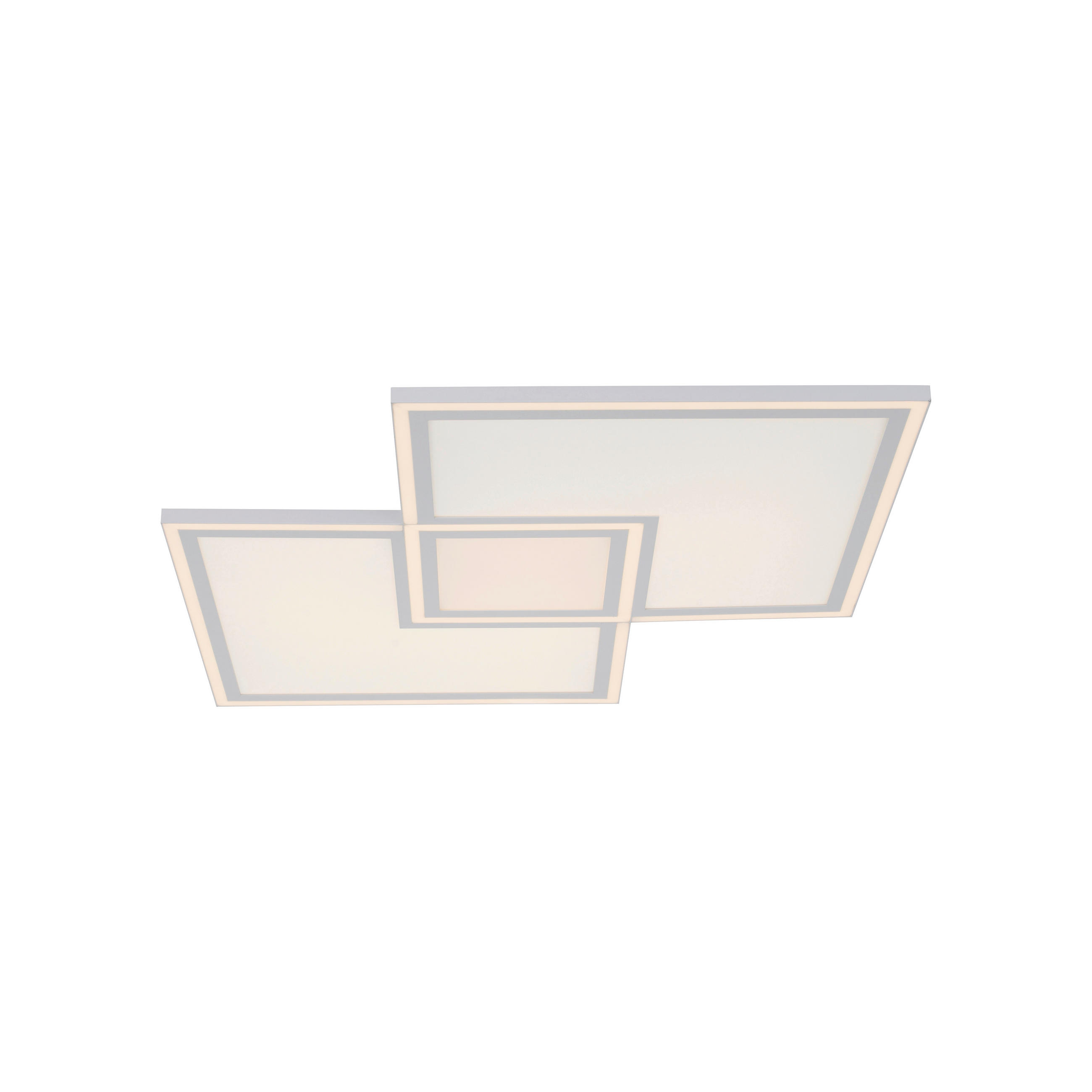 Just Light Led-Deckenleuchte Edging Weiß 67.7x5.8x67.7 cm