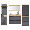 GARDEROBE 4-teilig  in 270/200/32 cm  - Eichefarben/Grau, Design, Holz/Holzwerkstoff (270/200/32cm) - Dieter Knoll