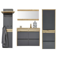 GARDEROBE 4-teilig  in 270/200/32 cm  - Eichefarben/Grau, Design, Holz/Holzwerkstoff (270/200/32cm) - Dieter Knoll