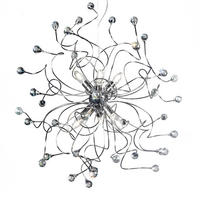 KRONLEUCHTER 60/60/150 cm   - Chromfarben, KONVENTIONELL, Metall (60/60/150cm)