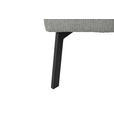 ECKSOFA Ottomane rechts, Eckteil  More_LZ Anthrazit Webstoff  - Anthrazit/Schwarz, Design, Textil/Metall (296/188cm) - Xora