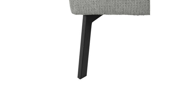 ECKSOFA Ottomane rechts, Eckteil  More_LZ Anthrazit Webstoff  - Anthrazit/Schwarz, Design, Textil/Metall (296/188cm) - Xora