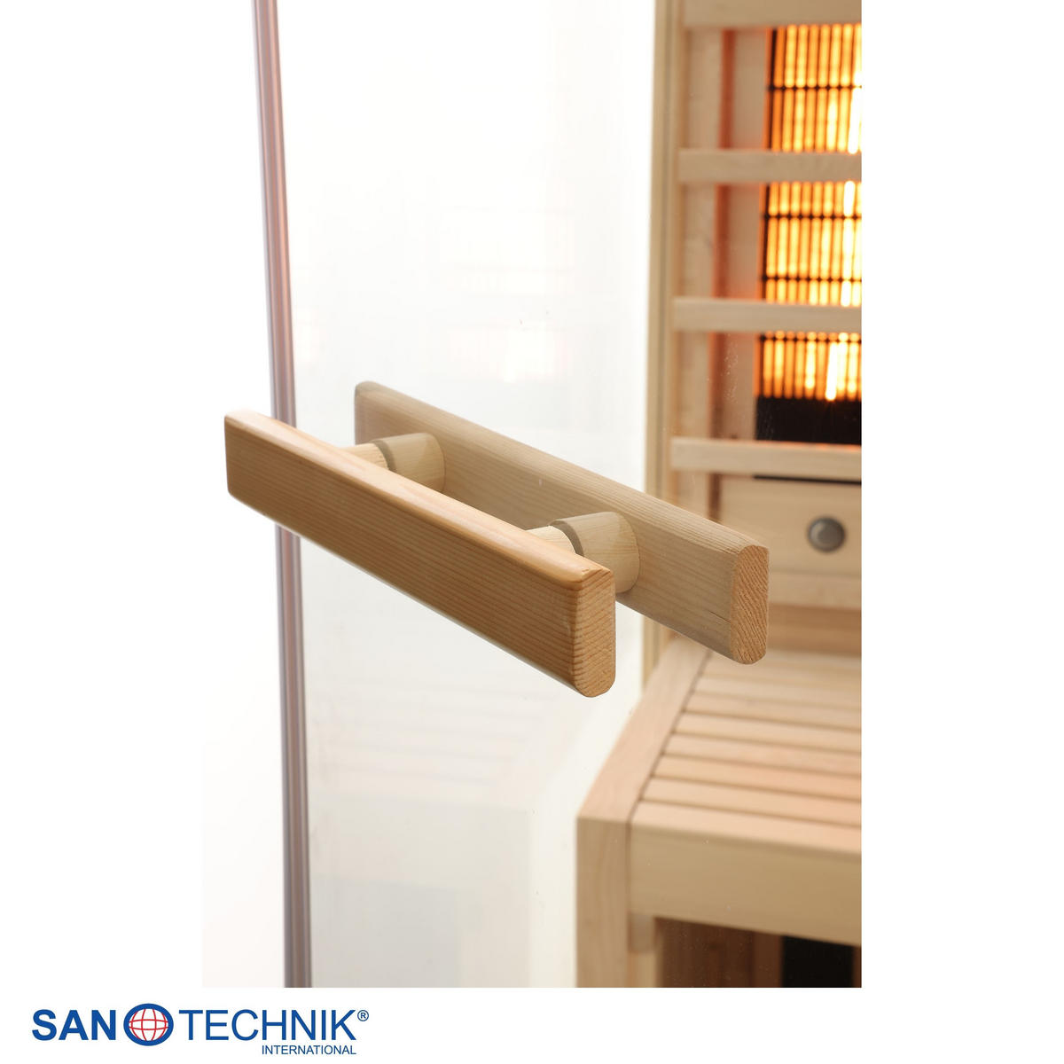 INFRAROTKABINE für 2 Personen Carbon 3  - Naturfarben, KONVENTIONELL, Holz (150/150/195cm) - Sanotechnik