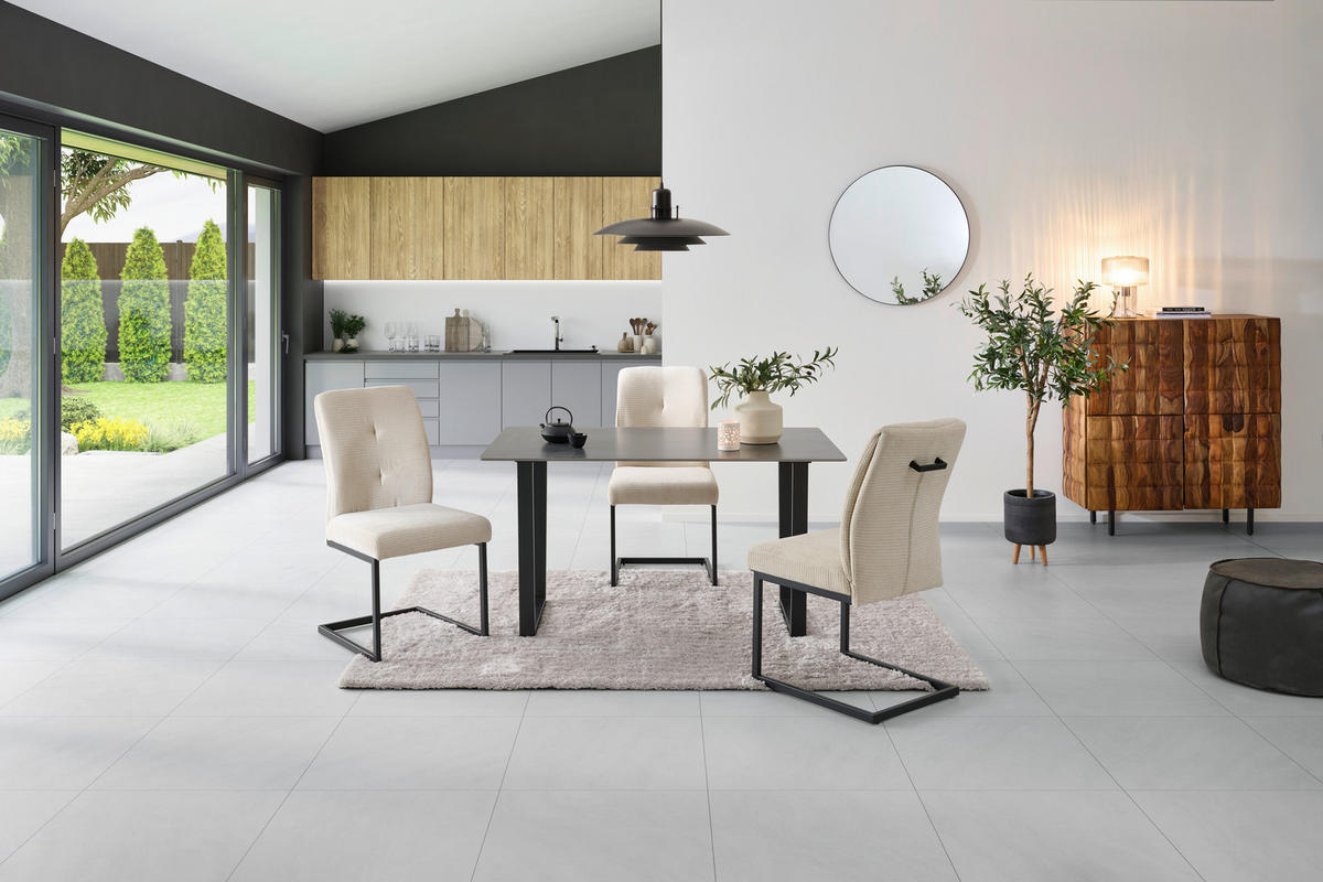 HOUPACÍ ŽIDLE, šedá, černá - šedá/černá, Konvenční, kov/textil (50/99/67cm) - MID.YOU