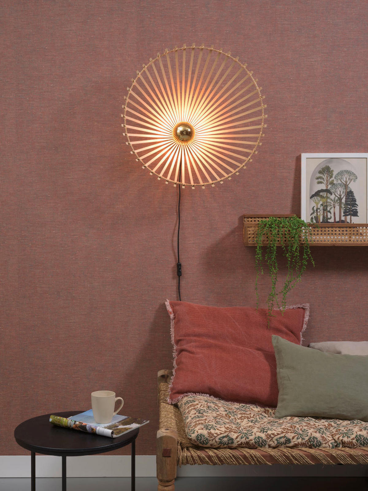WANDLEUCHTE GOOD&MOJO  17/60 cm   - Naturfarben, Trend (17/60cm) - Good & Mojo