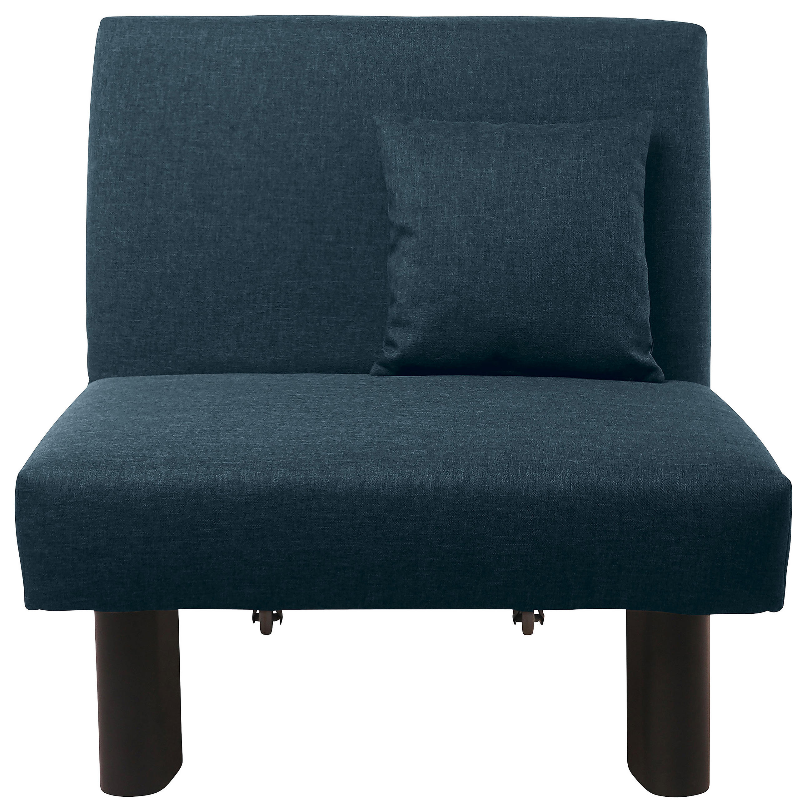 SCHLAFSESSEL in Flachgewebe Dunkelblau  - Schwarz/Dunkelblau, Design, Textil/Metall (85/85/100cm) - Max Winzer