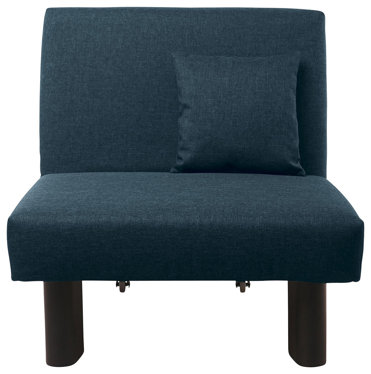 SCHLAFSESSEL in Flachgewebe Dunkelblau  - Schwarz/Dunkelblau, Design, Textil/Metall (85/85/100cm) - Max Winzer