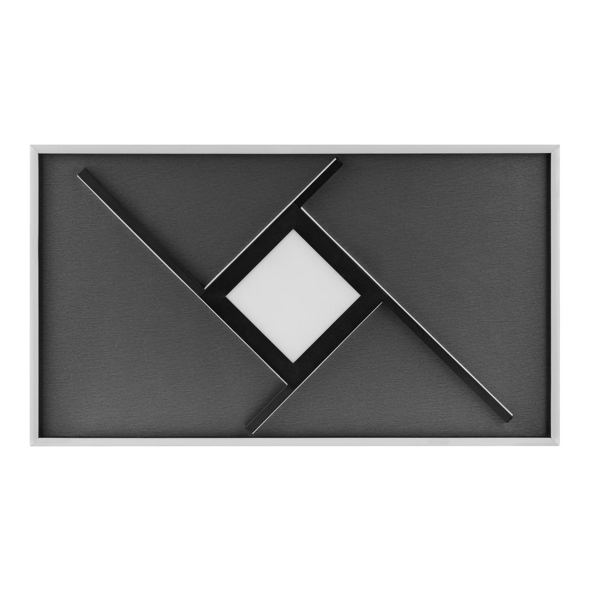 LED-DECKENLEUCHTE   - Schwarz, Design, Kunststoff/Textil (4,7/71/41cm) - Brilliant