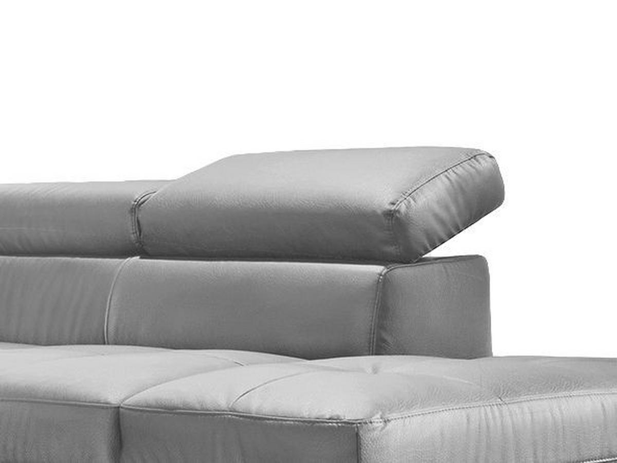 ECKSOFA in Echtleder Schwarz  - Chromfarben/Schwarz, Design, Leder/Metall (226/169cm) - Livetastic