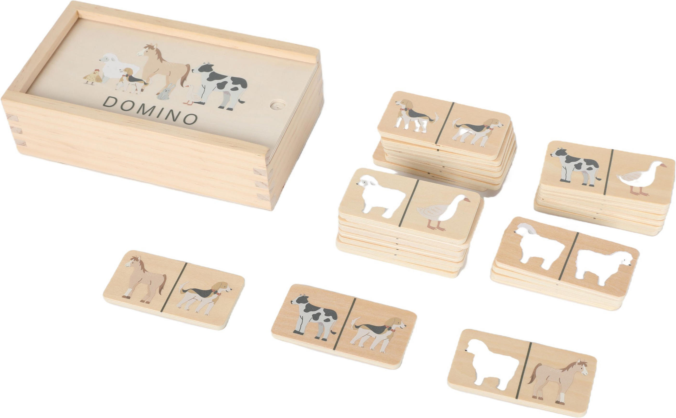 DOMINO - Multicolor, Trend, Holz/Holzwerkstoff - Avelia