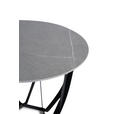 BEISTELLTISCH 50/50/50 cm Grau, Schwarz rund  - Schwarz/Grau, Basics, Stein/Metall (50/50/50cm) - Xora