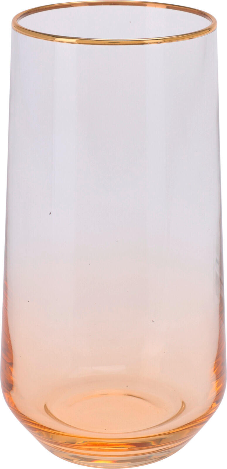 SKLENIČKA - oranžová, Basics, sklo (470ml)