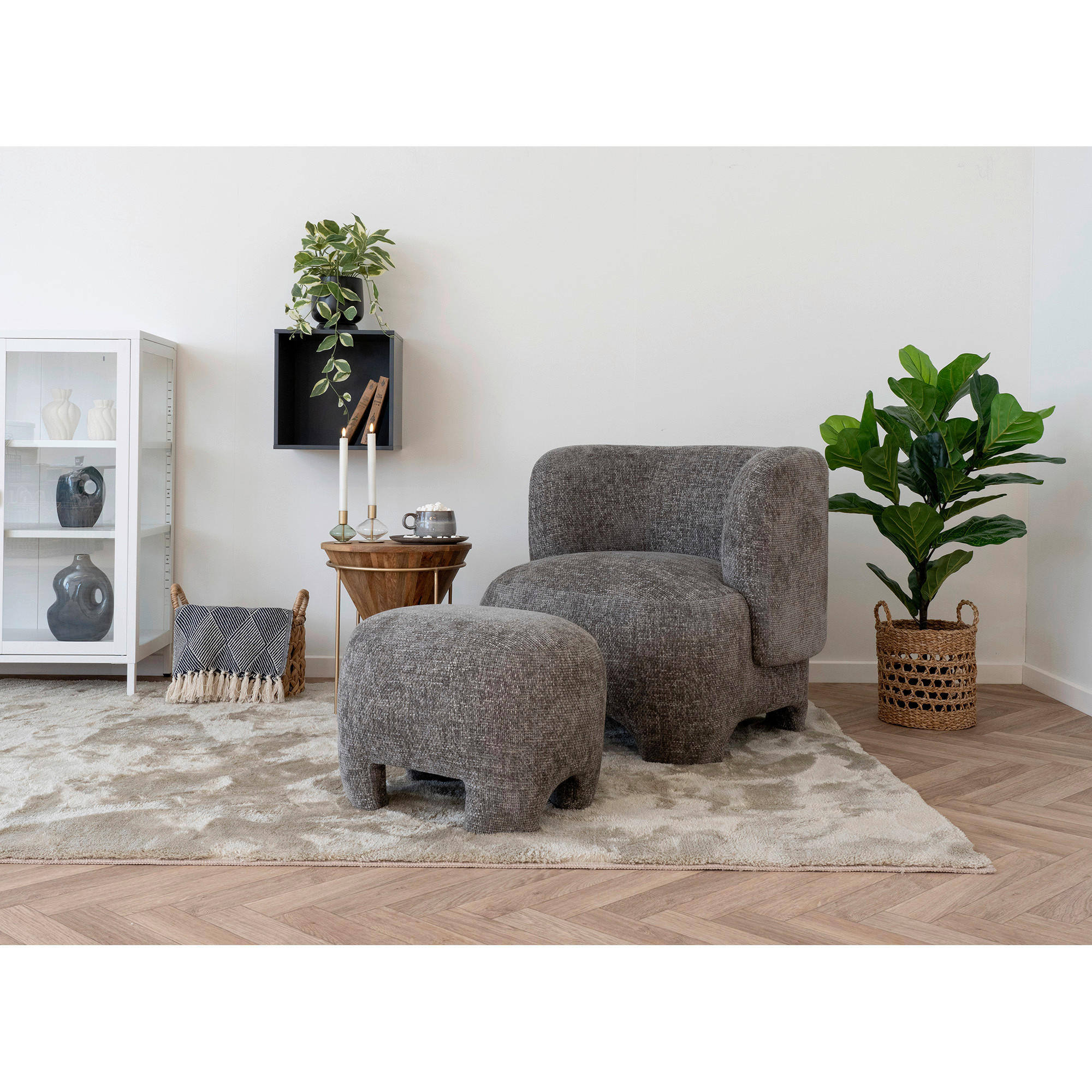 KORBSET  - Hellbraun, Design, Holz
