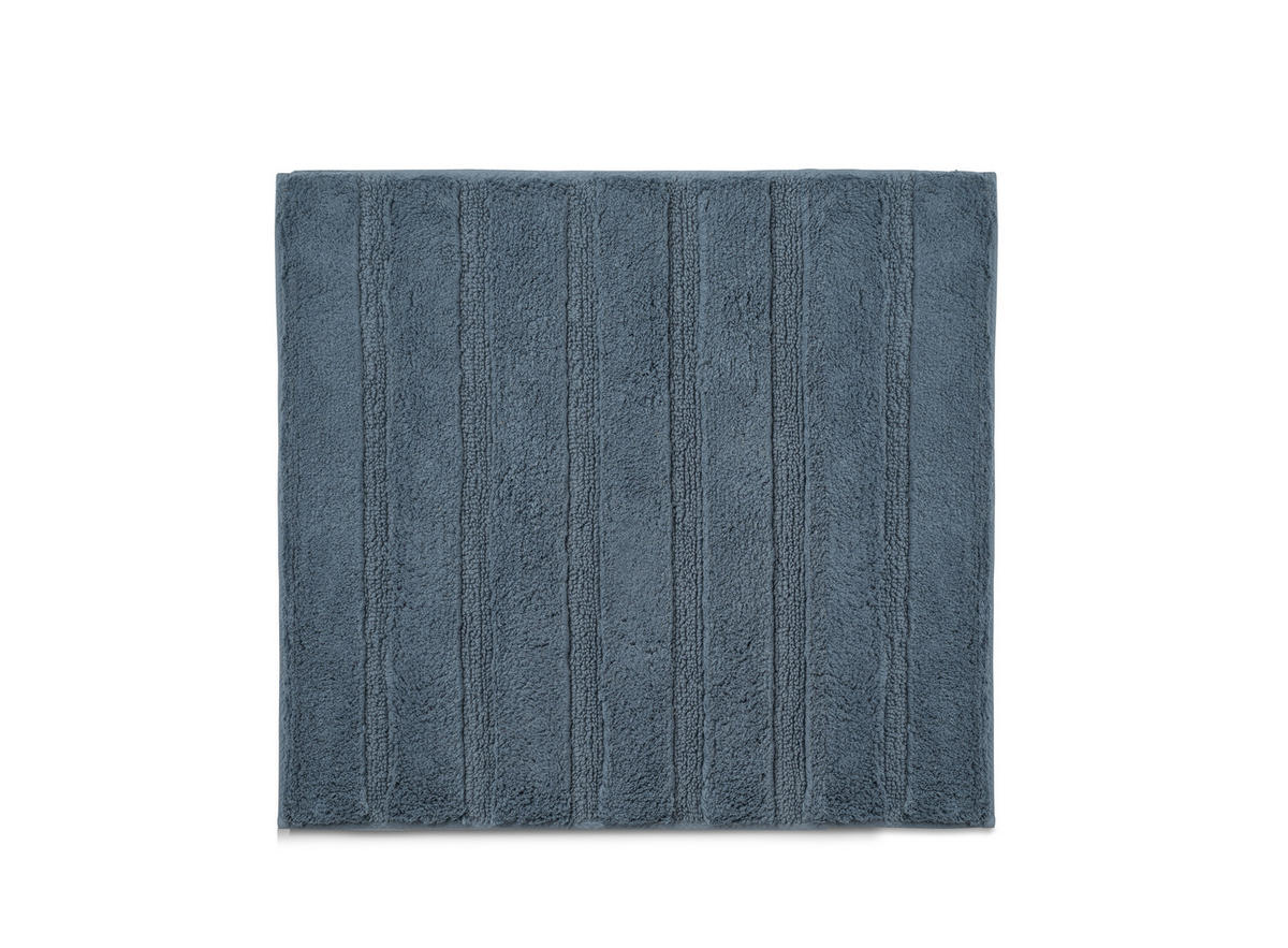 BADEMATTE Blau  - Blau, KONVENTIONELL, Textil (65/55/1,6cm) - Kela