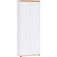 GARDEROBENSCHRANK Malea  in 73,4/193/38 cm  - Schwarz/Weiß, MODERN, Holzwerkstoff (73,4/193/38cm) - Carryhome