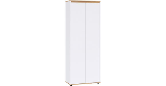GARDEROBENSCHRANK Malea  in 73,4/193/38 cm  - Schwarz/Weiß, MODERN, Holzwerkstoff (73,4/193/38cm) - Carryhome