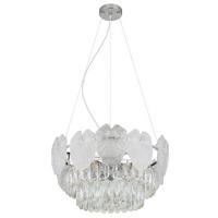 TAKKRONA BENJAMIN 50/120 cm  - klar/kromfärg, Klassisk, metall/glas (50/120cm) - Globo
