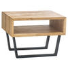 NACHTTISCH 50/36/41 cm  in massiv Eiche Anthrazit, Eiche Bianco  - Eiche Bianco/Anthrazit, Natur, Holz/Metall (50/36/41cm) - Hasena