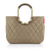 EINKAUFSKORB Rhombus Olive 25 L  - Roségold/Olivgrün, Basics, Textil (46/34,5/25cm) - Reisenthel