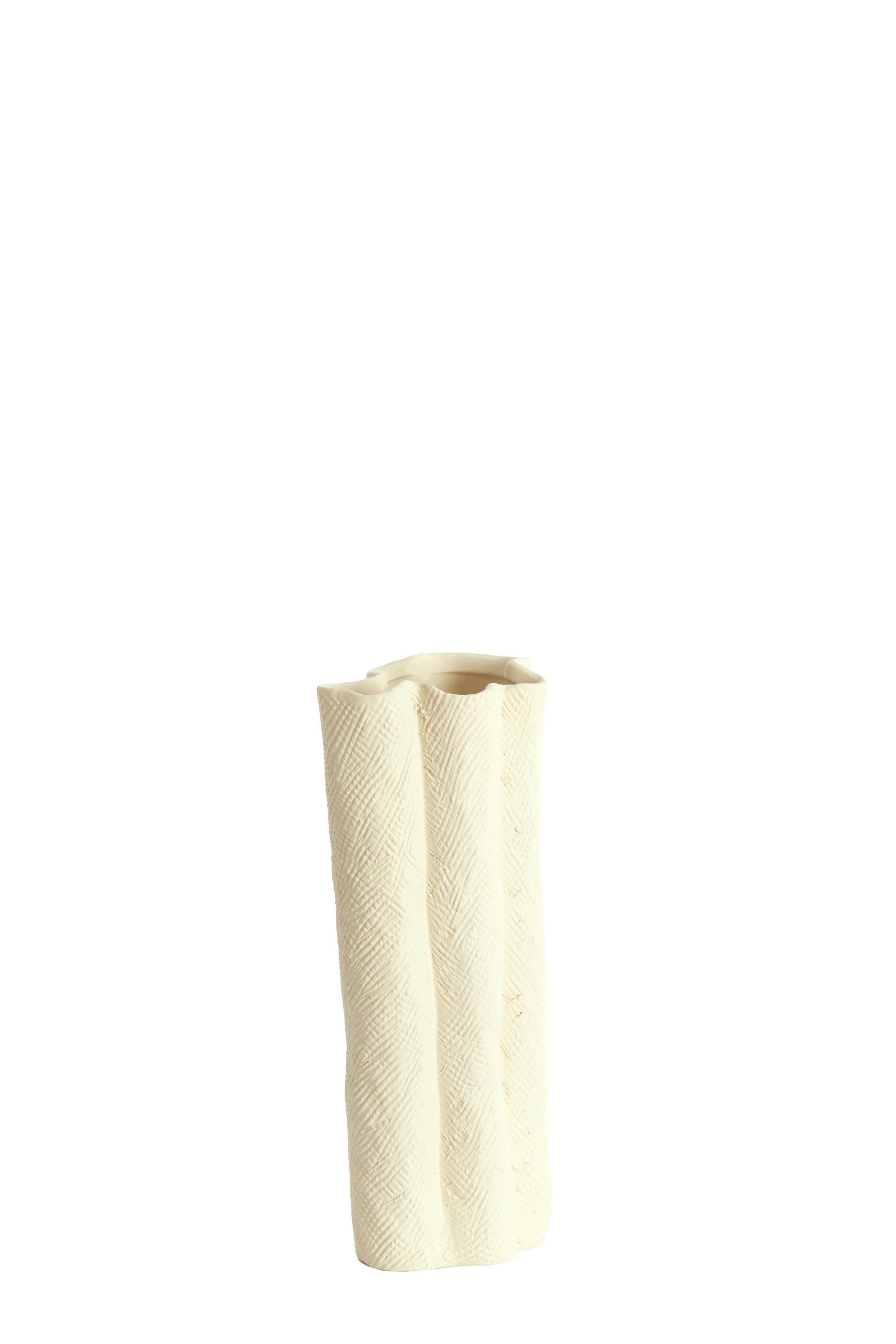 Light & Living Dekovase Flovilla Creme 9.5x30x12 cm