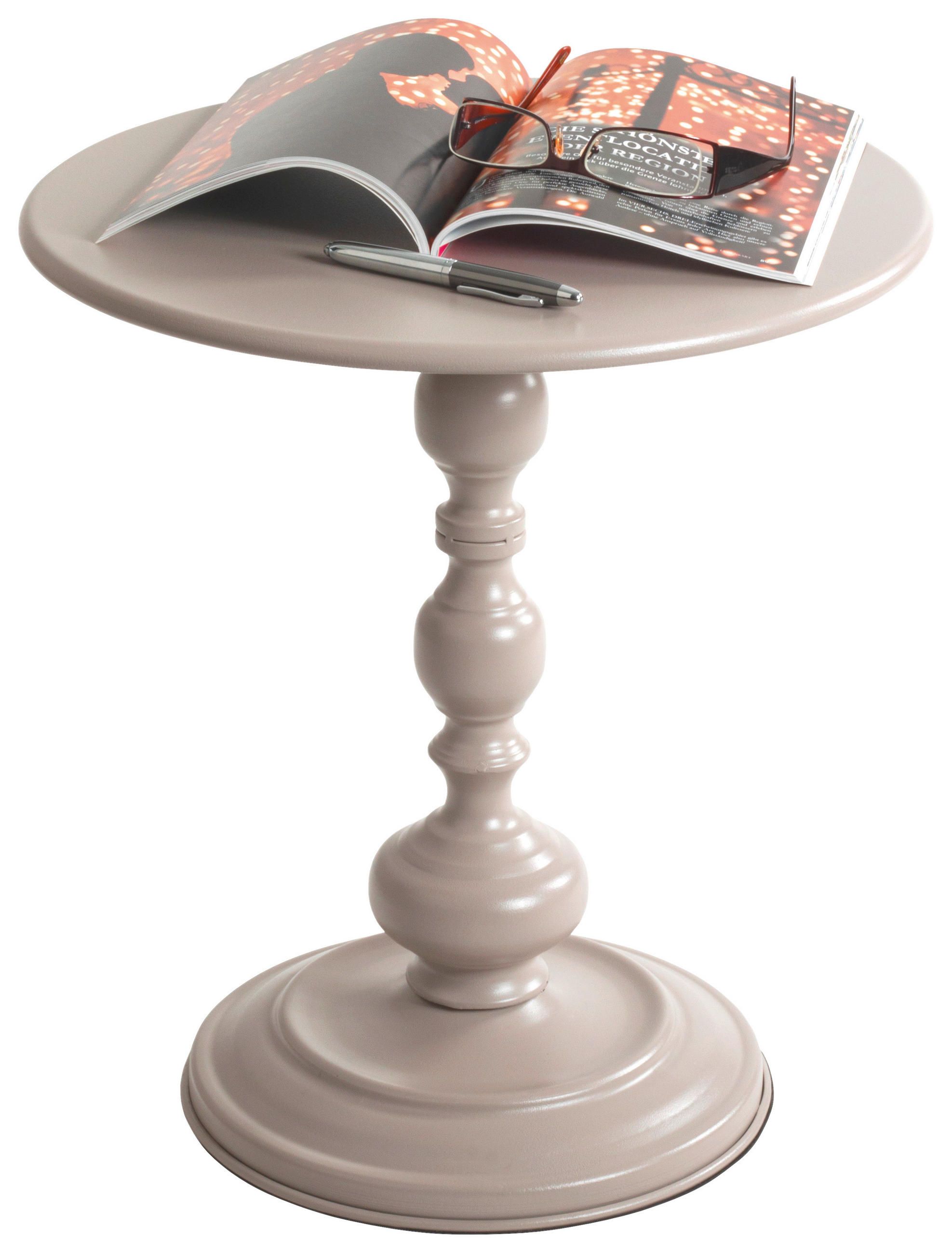 BEISTELLTISCH Kaschmir rund  - Kaschmir, Trend, Metall (42/46cm)
