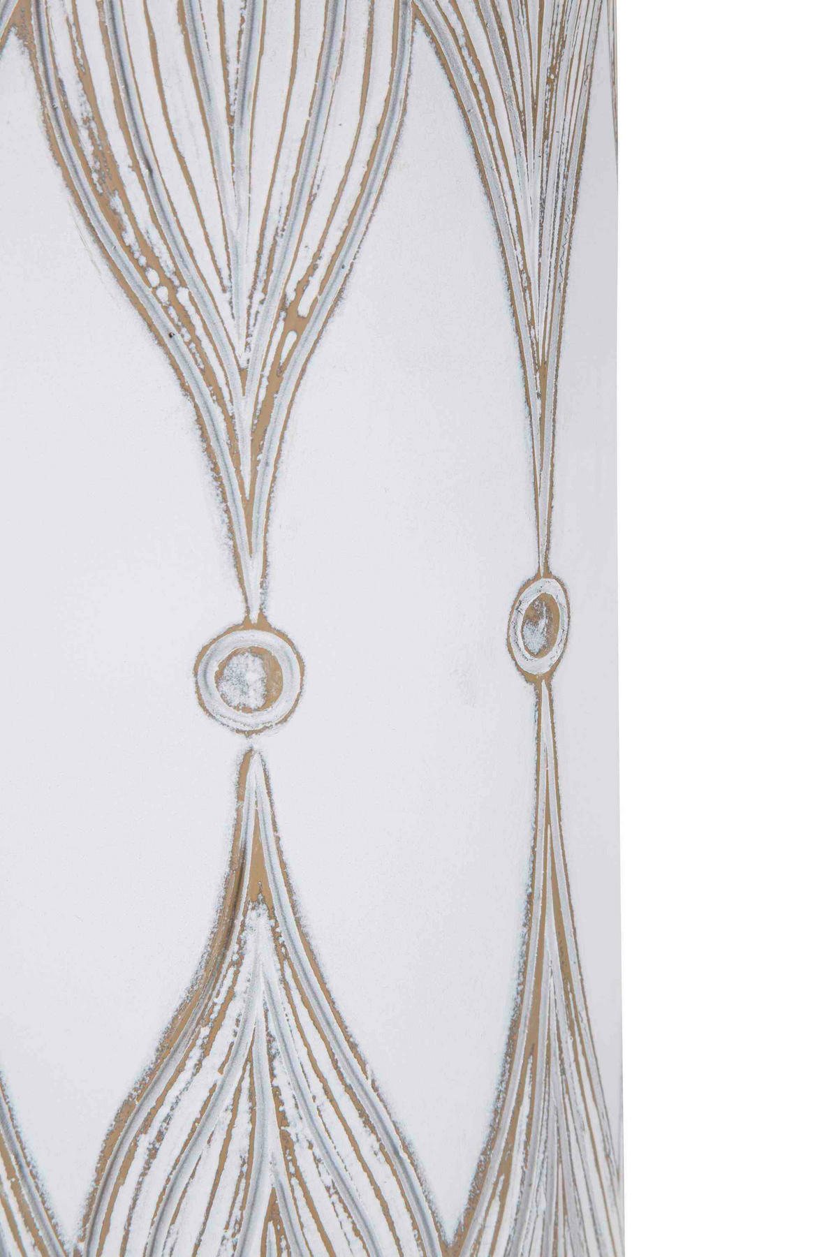 Vase Polyresin Atene  - Weiß, Basics, Kunststoff (15/60/15cm)