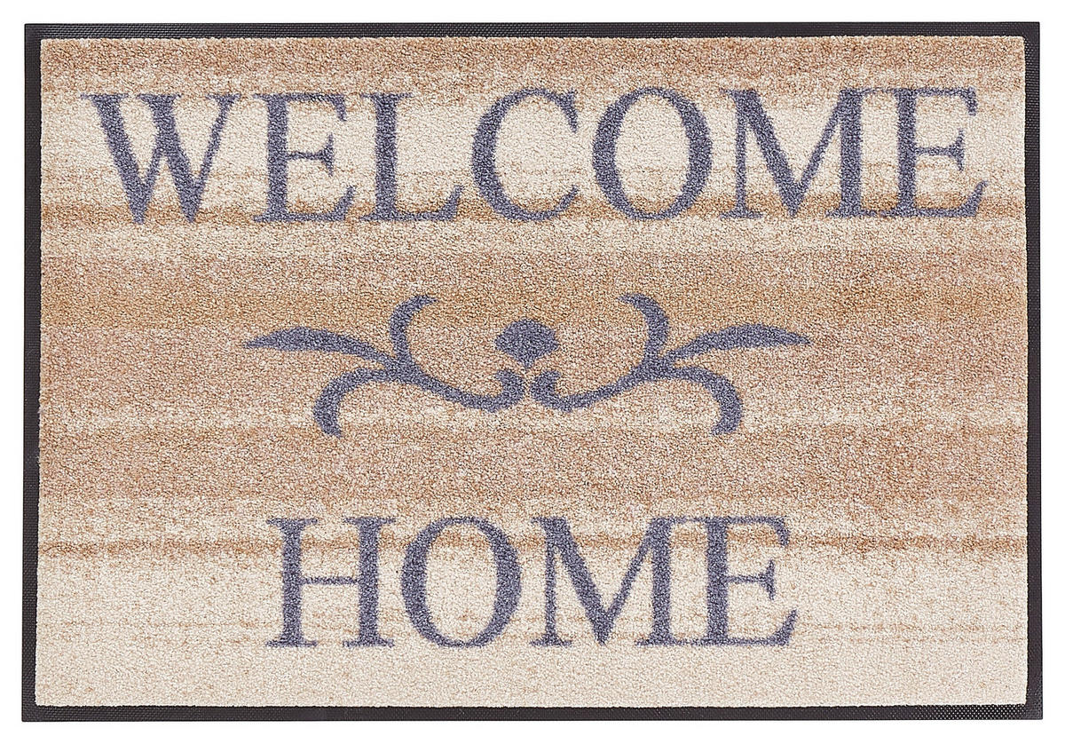 OTIRAČ 40/60 cm   jorgovan, bež  Welcome Home  - jorgovan/bež, Trend, tekstil/plastika (40/60cm) - wash+dry