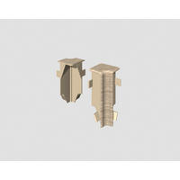 Innenecke Eiche Hellgrau Eichefarben, Hellgrau  - Eichefarben/Hellgrau, Basics, Kunststoff (1.6/0.7/5.9cm) - Egger Holzwerkstoffe