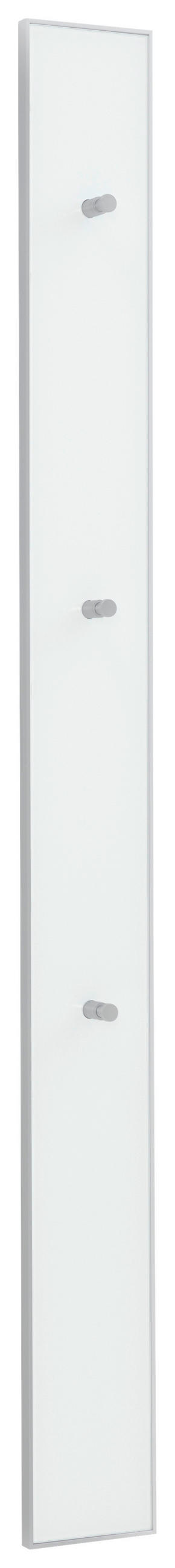 GARDEROBE 6-teilig  in 260/195/31 cm  - Weiss, Design, Glas/Holz (260/195/31cm)