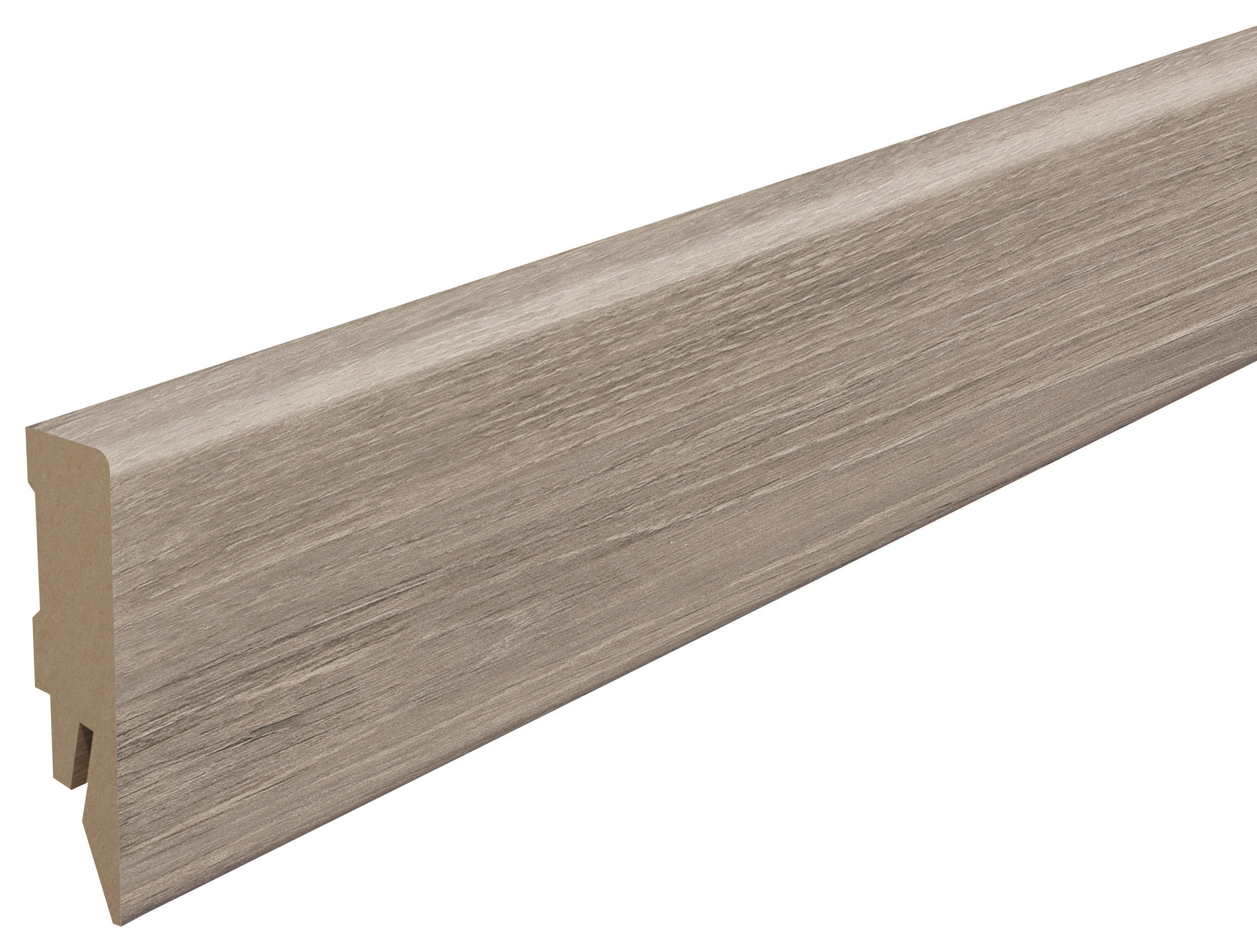 SOCKELLEISTE, Eiche grau - Grau, KONVENTIONELL, Holzwerkstoff (240/1.4/5.8cm) - Egger Holzwerkstoffe