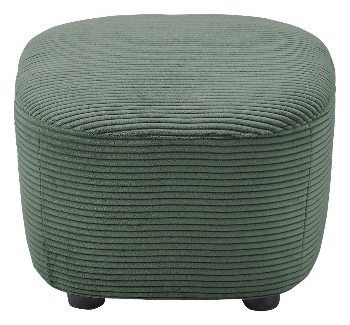 HOCKER Cord Olivgrün  - Schwarz/Olivgrün, Design, Kunststoff/Textil (54/41/57cm) - SetOne by Musterring